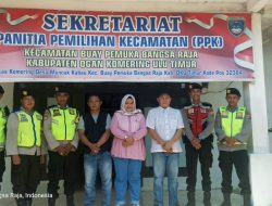 Perkuat Sinergitas Pilkada 2024, Polsek Buay Madang Sambangi PPK BP. Bangsa Raja