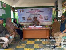 Bhabinkamtibmas Kelurahan Cempaka Baru Melaksanakan Kegiatan Sambang dialogis dan Monitoring pos Pemilukada