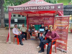 Bhabinkamtibmas Kelurahan Sumur Batu Melaksanakan Kegiatan Monitoring Posko Pemilukada