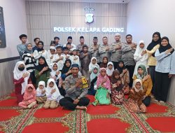 Polsek Kelapa Gading Adakan Giat Pengajian Serta Santunan Anak Yatim di Polsek Kelapa Gading