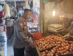 Pemantauan Dan Monitoring Pasar Benhil, Bhabinkamtibmas Kelurahan Benhil Pastikan Aman