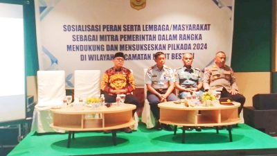 Lanal Bintan Beserta Lembaga/Masyarakat Sebagai Mitra Pemerintah Turut Serta Dukung dan Suskeskan Pilkada 2024