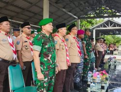 Danlanal Bintan Hadiri Acara Pembukaan Kemah Besar Pramuka