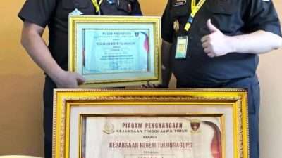 Kejari Tulungagung Ukir Prestasi: Bidang Pidsus Sabet Penghargaan Terbaik Kedua se-Jawa Timur