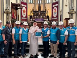 Direktur Distribusi PLN Tinjau Gereja Katedral Jakarta, Pastikan Perayaan Nataru Lancar