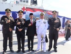 Upacara Dan Tabur Bunga di Teluk Jakarta Peringati Hari Dharma Samudera