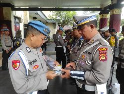 Propam Polres Gianyar Laksanakan Gaktibplin Kepada Personel Ops Keselamatan Agung 2025