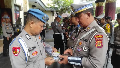 Propam Polres Gianyar Laksanakan Gaktibplin Kepada Personel Ops Keselamatan Agung 2025