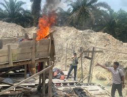Polsek Singingi Tertibkan Aktivitas PETI di Desa Kebun Lado