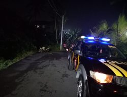 Blue Light Patrol Polsek Blahbatuh, Tingkatkan Harkamtibmas Mencegah Gangguan Keamanan
