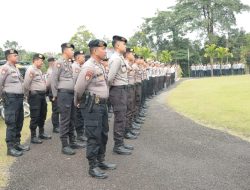 Polres Kuansing Gelar Apel Pasukan Pengamanan Pelantikan Bupati dan Wakil Bupati Terpilih Pilkada 2024
