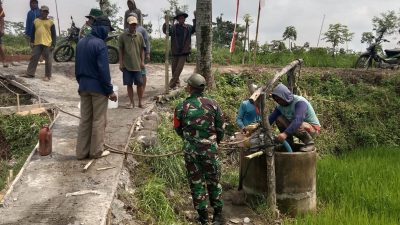Satgas TMMD Pastikan Kebutuhan Air Sasaran Fisik Tanpa Kendala