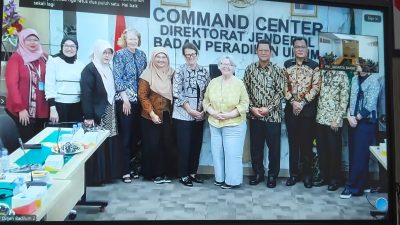 Zoom Dirjen Badilum bersama pemerhati ANAK Australia 