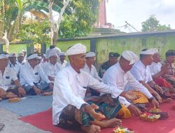 Kapolsek Blahbatuh Hadiri Upacara Melaspas di Padmasana Koramil 1616-04/Blahbatuh