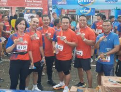 Kapolsek Sukawati Pimpin Pengamanan Giat Depo Bagoes Run 2025.