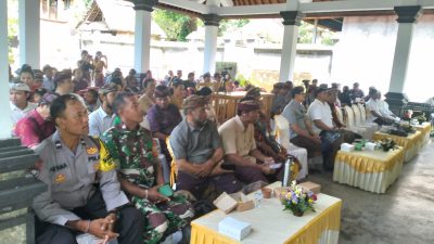 Sinergi TNI Polri Hadiri Bulan Bahasa Bali Di Desa Belega