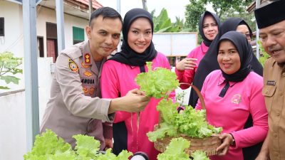 Polres Kuansing Launching Penguatan Program Perkarangan Lestari Untuk Ketahanan Pangan Dan Makan Gizi Gratis