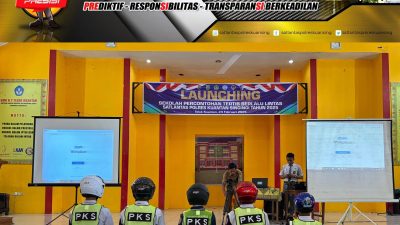 Polres Kuansing Ikuti Zoom Meeting Launching Sekolah Tertib Berlalu Lintas Se-Polda Riau