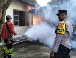 Sinergi TNI Polri Dalam Pencegahan Penyebaran Demam Berdarah Lewat Fogging Di Desa Belega