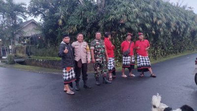 Polsek Tegallalang Laksanakan Pengamanan Final Turnament Futsal Taro Junior CUP FC Banjar Taro Kaja