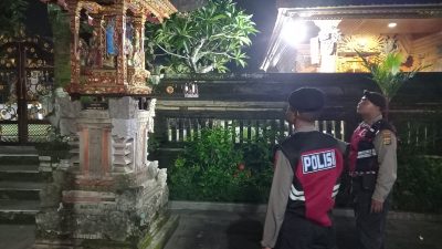 Menjelang Hari Raya Nyepi, Patroli Subuh Polsek Blahbatuh Dalam Menjaga Kamtibmas