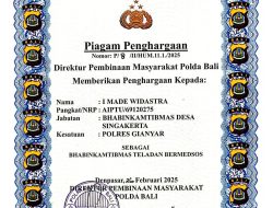 Dirbinmas Polda Bali Beri Penghargaan 16 Pers Pengemban Fungsi Binmas Terbaik