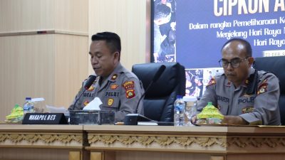 Polres Gianyar Laksanakan Latpraops “Operasi Cipkon Agung 2025”