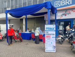 BRI KANCA PAMULANG MEMBERIKAN CEK KESEHATAN GRATIS KEPADA NASABAH