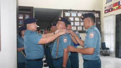 Danlanal Bengkulu Pimpin Sertijab Danposal Jajaran Lanal Bengkulu