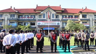 Kapolres Gianyar Pimpin Apel Gelar Pasukan Ops Cipkon Agung 2025