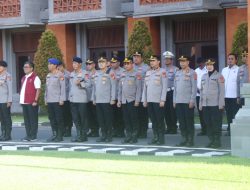 Pimpin Apel Pagi, Dir Pamobvit Polda Bali Tekankan Wujudkan Pariwisata yang Aman dan Damai.