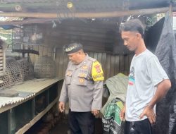 Gerakkan Ketahanan Pangan Hewani, Bhabinkamtibmas Keramas Sambangi Peternak Ayam