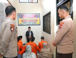 Polres Inhil Giat Siraman Rohani bagi Tahanan Selama Ramadhan
