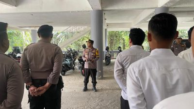 Polres Kuansing Amankan Rapat Paripurna DPRD Kabupaten Kuantan Singingi 