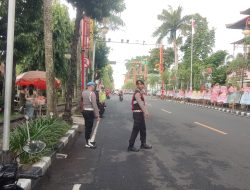 Pengecekan Pergelaran Personil Polres Gianyar Dalam Rangka PH Pagi