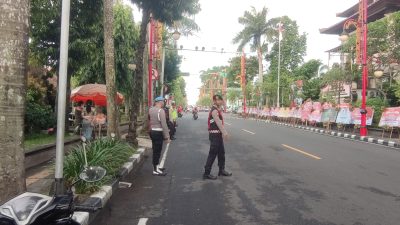 Pengecekan Pergelaran Personil Polres Gianyar Dalam Rangka PH Pagi