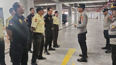 Pelaksanaan Korwasbin dan Penyerahan Sarana Kontak kepada Satpam MPP Kabupaten Gianyar