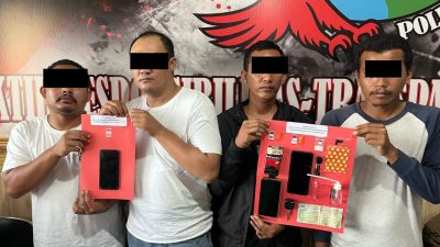 Polres Gianyar Tangkap Empat Pria Terduga Pengedar Narkotika