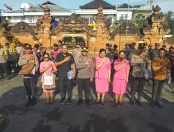 Kapolsek Ubud Lepas Empat Personel Yang Mutasi