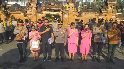 Kapolsek Ubud Lepas Empat Personel Yang Mutasi
