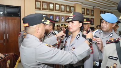 Upacara Serah Terima Jabatan di Lingkungan Polres Gianyar Berlangsung Khidmat