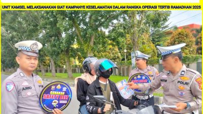 Sat Lantas Polres Kuansing Berikan Sosialisasi dan Penyebaran Brosur Dalam Operasi Tertib Ramadhan Lancang Kuning 2025