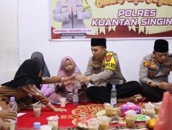 Polres Kuansing Buka Bersama dan Berikan Bantuan Sosial ke Panti Asuhan Baihaqi Umar Dalam Ops Tertib Ramadhan LK 2025