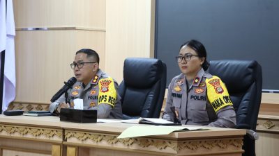 Kapolres Gianyar Berikan Arahan kepada Bhabinkamtibmas di Aula Catur Prasetya