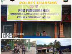 Polsek Singingi Hilir Amankan Pasar Ramadhan Dalam Operasi Tertib Ramadhan Lancang Kuning 2025