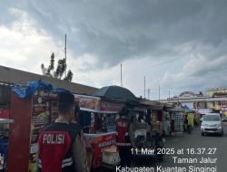 Sat Samapta Polres Kuansing Patroli Pengamanan Pasar Ramadhan dan Penertiban Balap Liar Pada Ops Tertib Ramadhan LK 2025