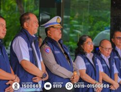 Kakorlantas Polri Melepas Tim Ekspedisi Mudik RRI 2025