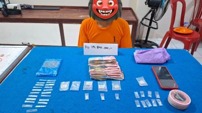 Polsek Enok Tangkap Pelaku Penyalahgunaan Narkotika Jenis Shabu