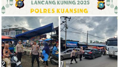 Polsek Kuantan Mudik Lakukan Pengamanan Pasar Ramadhan Dalam Rangka KRYD Jelang Operasi Ketupat Lancang Kuning 2025