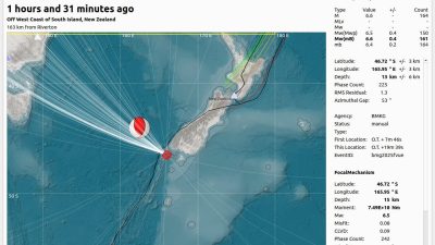 Gempa Selandia Baru M6,6 pada 25 Maret 2025 Tidak Berpotensi Tsunami di Wilayah Indonesia
